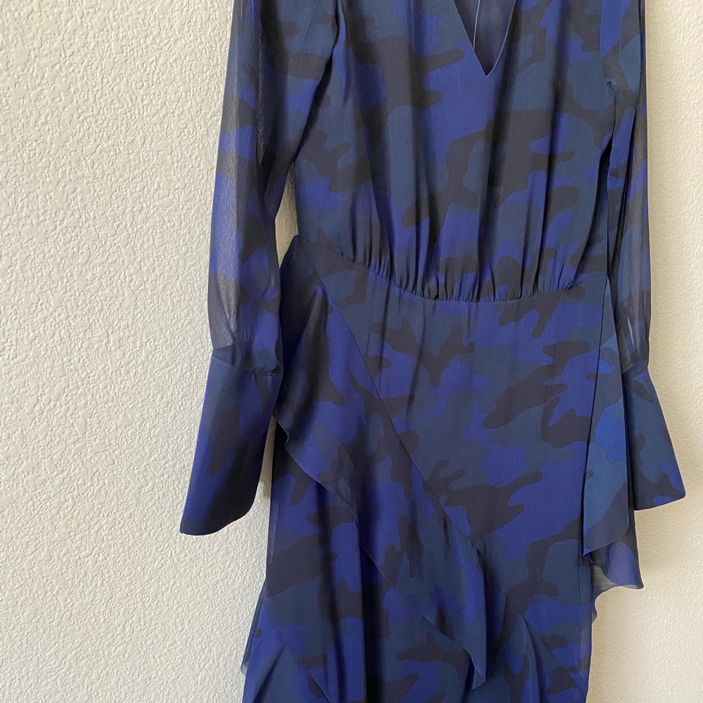 Banana Republic mini / maxi dress navy ruffle 0 - Picture 3 of 6